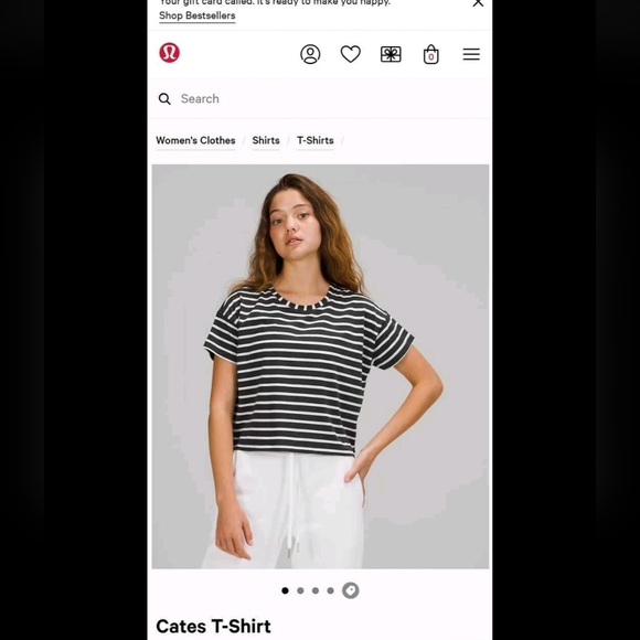 Lululemon Cates T-shirt NWT - Picture 2 of 2